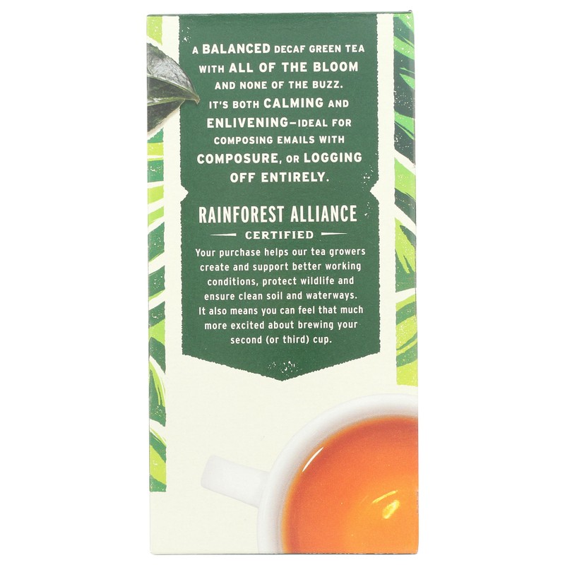 Whole Foods Market, Tea Green Decaf Organic, 20 Count