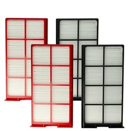 vhbw Filter Set Compatible with Zehnder ComfoD 250, 225, 200 Ventilation Unit, Air Filter G4/F7 (Pack of 4), 29 x 15 x 5 cm, White/Red/Black