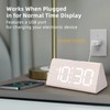 Odokee Wooden Digital Alarm Clock for Bedroom: Electric Desk Clock