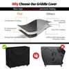 Isamant Prep Grill Table Cover,36 Inch Waterproof Outdoor Wicker Storage