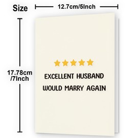 Happy Anniversary Card, Gifts & Decorations for Men, Husband, Him, Funny, Valentine Day Gifts, Card, Decorations