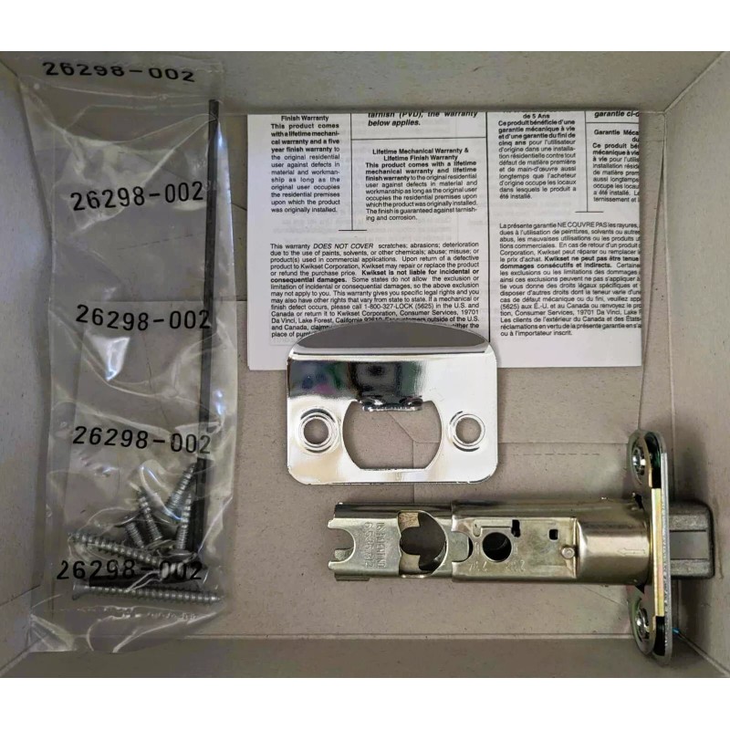 Kwikset LIDO Passage Door Lever Handle~Polishe