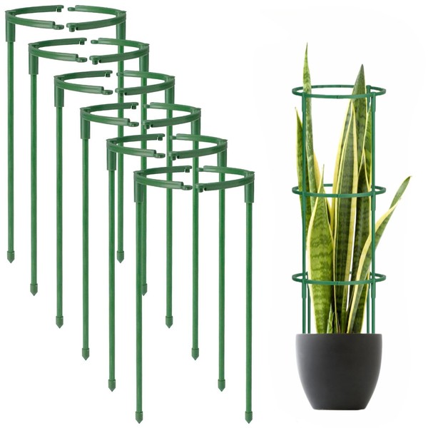 12Pcs Plant Support Plant Stake Half Round Plant Support Ring