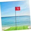 Abaodam 2Pcs Portable Golf Target Flags Lightweight Durable Training Flags