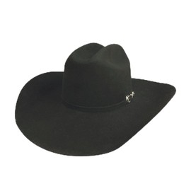 Bullhide PBR Felt Hats PBR Outlaw 8X Cowboy Black Hat in Size 7 1/8