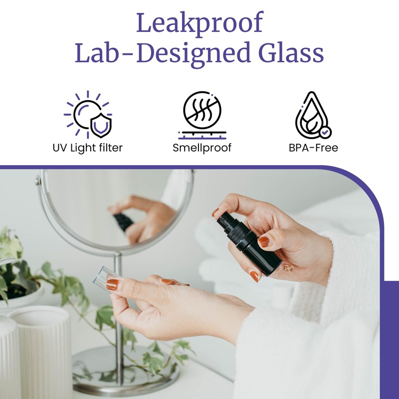 nfinity Jars 5 Ml (.17 fl oz) Black Ultraviolet Glass