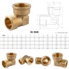 Brass Elbow, 1/2 Inch, Female and Male Thread, Threaded Fitting,