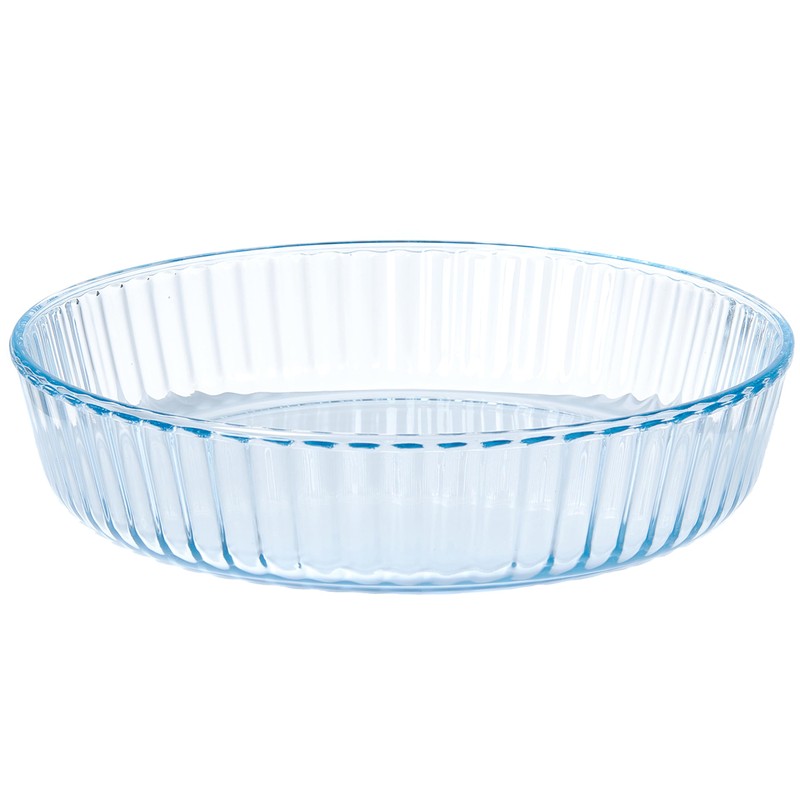 RONDURE Deep Pie Dish for Baking 10-inch Glass Pie Plate