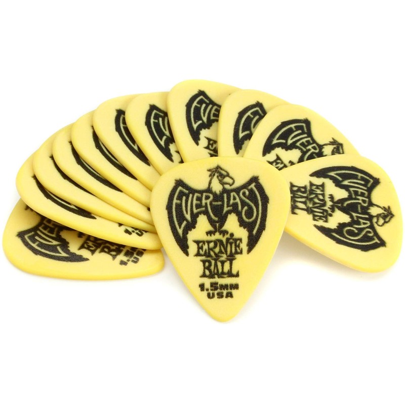 [Genuine] ernieball Pick Everlast 1.5 mm Yellow 12 Pieces Set