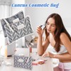 Pack of 2 Canvas Cosmetic Bag, Small Cosmetic Bag, Multifunctional