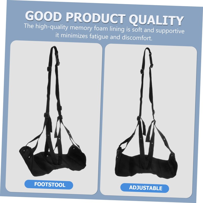 NUOBESTY 1pc Portable Foot Rest Hammock for Airplane Travel Footrest