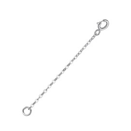 DIY925 Women's Extension Chain 7.5 cm 925 Sterling Silver Extender Chain Extension for Necklaces Jeweller's Quality