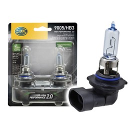 HELLA 9005 2.0TB Twin Blister Kit High Performance Bulb, 12V, 65W, 2 Pack