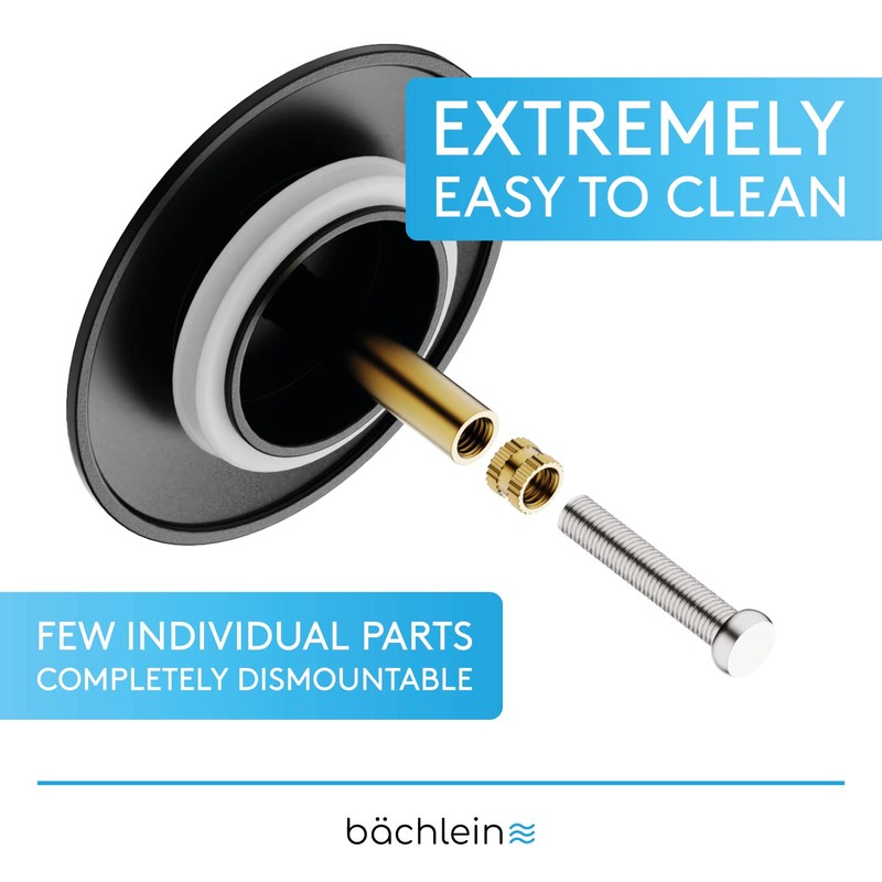 Bächlein Universal Bath Plug - Drain Plug [Matt Black] -incl.