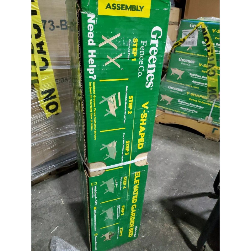 Greenes Fence V-Shaped Elevated Pine Garden Bed, 23.5" W x