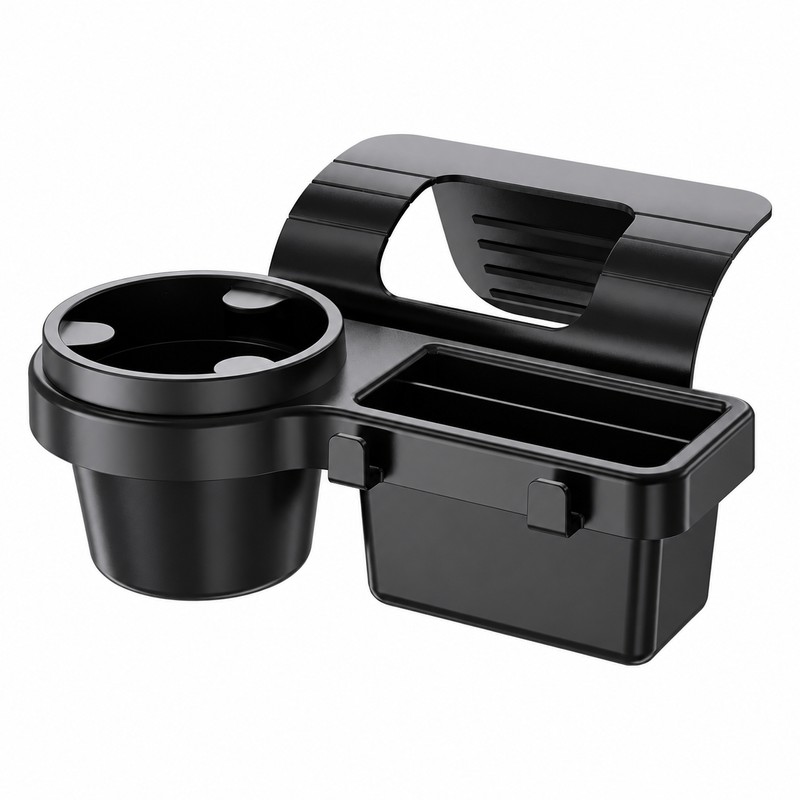 Car Cup Holder & Phone Organizer for Side Door Storage
