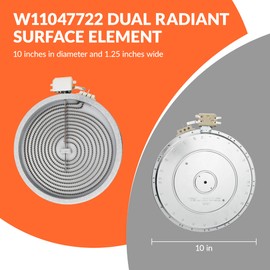 10inch W11047722 8523692 W10248262 Radiant Surface Element by puxyblue for Whirl-pool Ken-more Replaces WP8273992 PS11775308 AP6041999