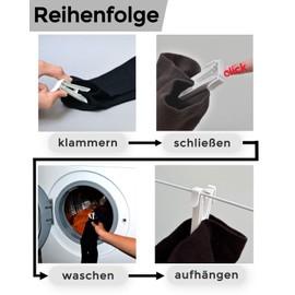 SocFix® Sock Clips, Sock Clips, Sock Holders (Pack of 20)