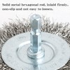 Hiqalty 10pcs 2" Stainless Steel Wire Wheel Brushes Kit for