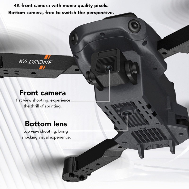 4K HD Dual Camera Quadcopter with 50x Zoom, Obstacle Avoidance,