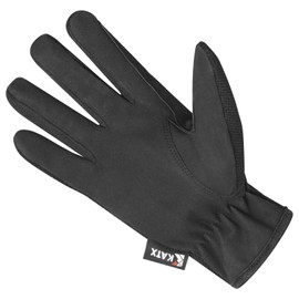 Katx Riding Gloves Men Women Non-Slip Faux Leather Stretchy Breathable Lightweight Fabric Riding Gloves for Riding Cycling Gardening Outdoor Black M
