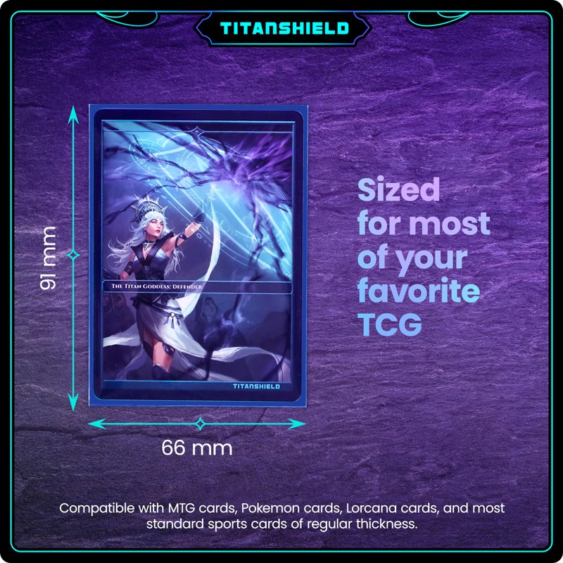 TitanShield Board Game Trading Card Sleeves Standard Size Cover Protector