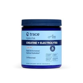 Trace Minerals Creatine + Electrolytes & Mineral Powder for Peak Performance & Optimal Hydration – Supports Brain, Muscles, & Endurance – 5 g Creatine – Unflavored – 30 Servings