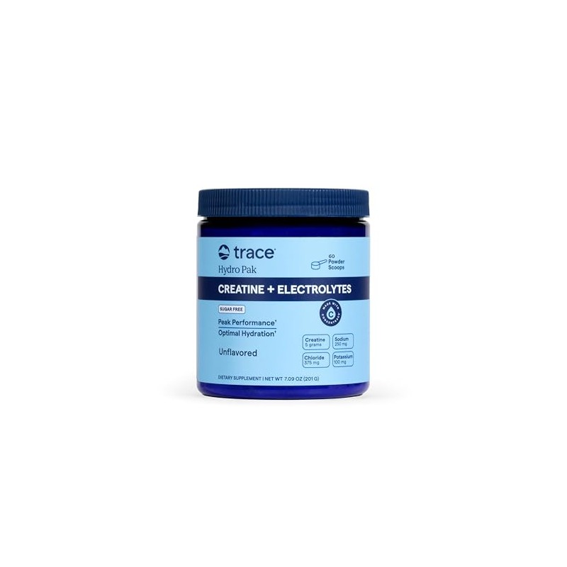 Trace Minerals Creatine + Electrolytes & Mineral Powder for Peak
