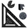 12 Inch Aluminum Alloy Triangle Ruler Square Protractor High Precision