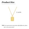 To My Son Necklace from Mom Dad Gold Cross Square