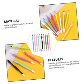 FRCOLOR 15pcs Dead Skin Remover Tool Dual- Manicure Forks for Nail Care Lightweight and Convenient for Travel for Professional -home Use