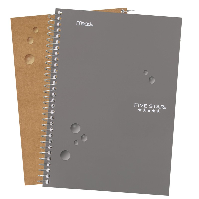 Five Star Spiral Notebook, 2 Subject, College Ruled Paper, 6"