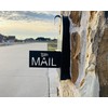 Black FLAG + MAIL Design Mailbox Flag Solution, 4.02" x