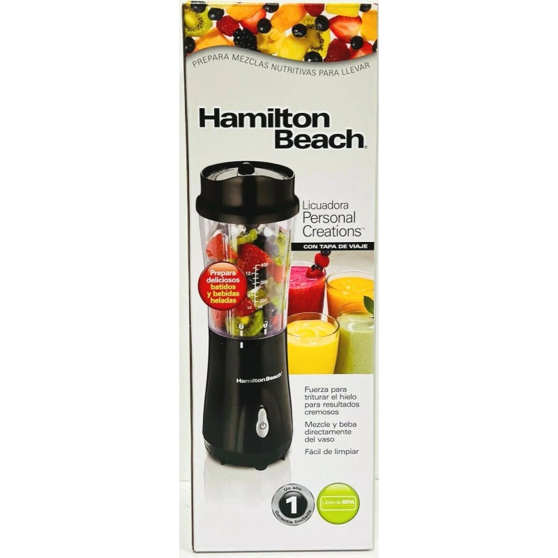 Hamilton Beach 51101B Single Personal Creations Serve Blender Travel Lid