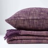HOMESCAPES Mauve Dark Purple 18 x 18 Inch Nirvana Pure