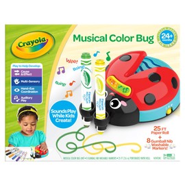 Crayola Musical Doodle Bug, Toddler Sensory Toy, Ladybug Toy for Kids, Arts & Crafts Gifts for Toddlers, Ages 2, 3, 4