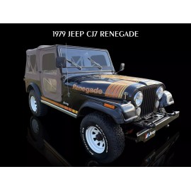 1979 Jeep CJ7 Renegade NEW Metal Sign: 9x12" Ships Free