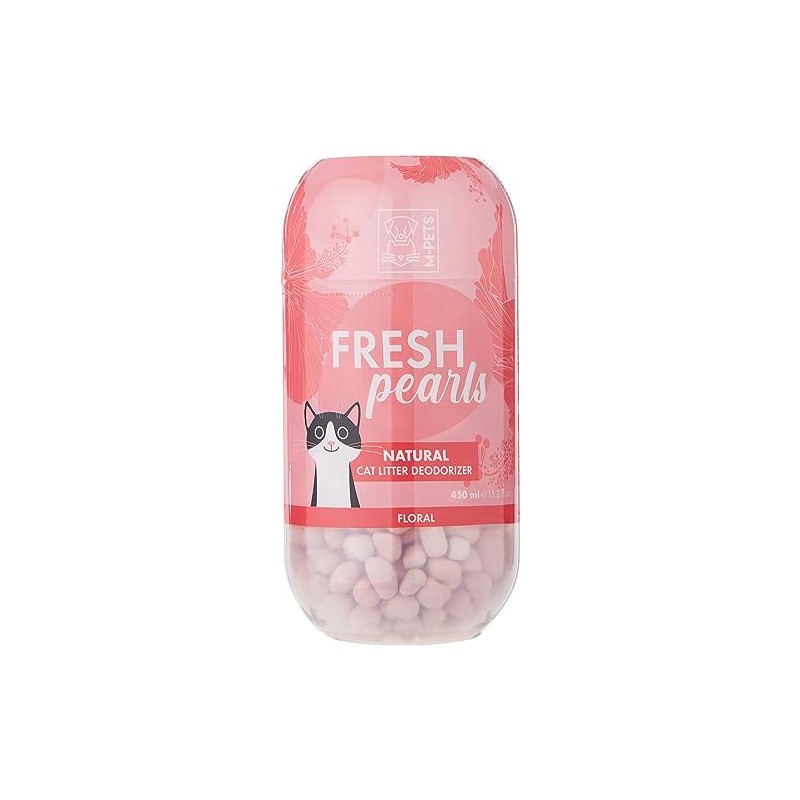 M-Pets Fresh Pearls Natural Cat Litter Deodoriser 450 ml, Floral