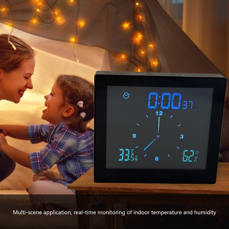 5in Wall Shower Clock Digital Timer Alarm Temperature Humidity Display