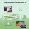 MOFII Wireless Keyboard and Mouse Combo, 2.4GHz RF, Green Colorful,