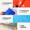LEOBRO Plastic File Folders for Documents, 4 PCS File Folders,
