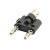 ChenYang BNC Female Jack to Two Dual Banana Male Plug