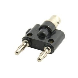 ChenYang BNC Female Jack to Two Dual Banana Male Plug Pin RF Splitter Adapter Connector
