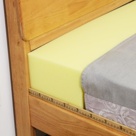 Bed Gap Filler, High Density Foam Mattress Extender for Headboard/Wall Gaps,2-Meter Extra Long Cut-to-Fit Yellow Foam Sponge Strip (78''x8''x8'')