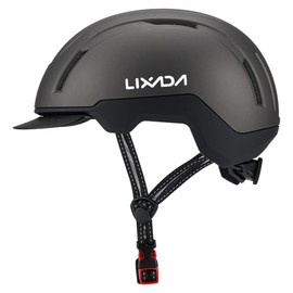 LIXADA Adult Bike Helmet, Lightweight Mountain Bike Helmet Comfort Bicycle Helmet with Pads & Visor, Impact Protection Adjustable Cycling Helmet for Men Women Commuting, Road Biking, Skating