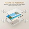 3x4 Acrylic Picture Frame - Magnetic Double-Sided Clear Frame, Freestanding