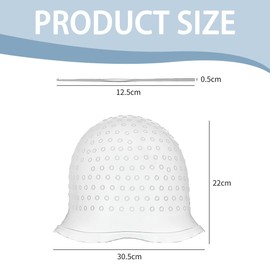 XURJUMI Thoquene Highlight Hood with Needle and Holes, Reusable Highlights Cap, Highlight Set