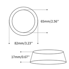 ZYHW 65mm Graphite Car Exhaust Manifold Gasket Set - Rust Resistant Valve Cover Gasket with Spark Plug Seals for Universal Automotive Fit"