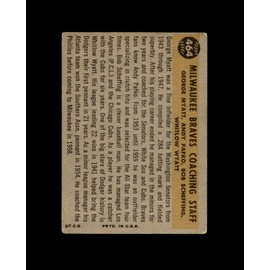 Andy Pafko Signed 1960 Topps Coaches Milwaukee Braves Autograph