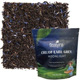 Tealyra - Cream Earl Grey - Classic Black Loose Leaf Tea - Citrusy with Vannilla Flavor - Fresh Award Winning Tea - Medium Caffeine - All Natural Ingredients - 100g (3.5-ounce)